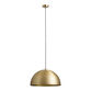 Zuri Hammered Brass Dome Pendant Lamp image number 1