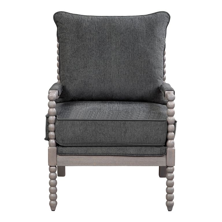 Stamford Brushed Gray Wood Bobbin Chair image number 2