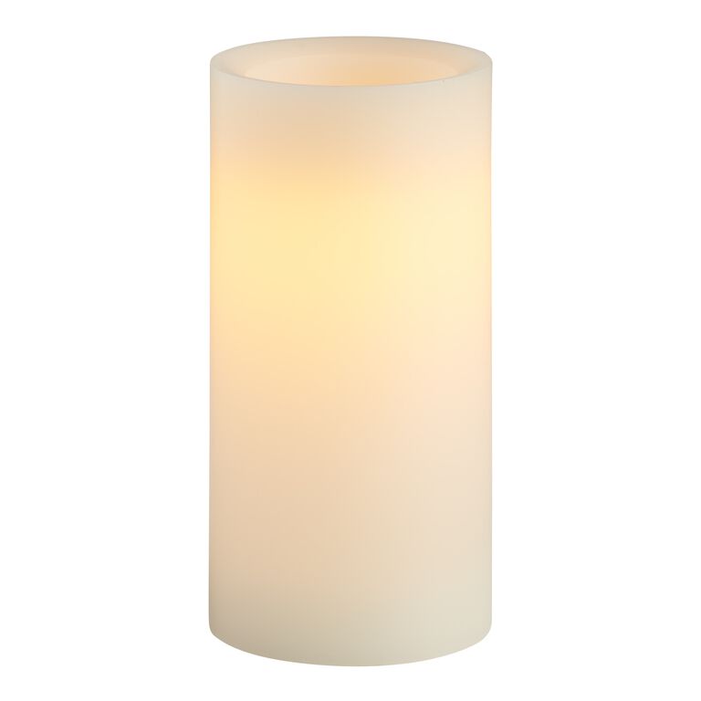 3x6 Ivory Flameless LED Pillar Candle image number 1