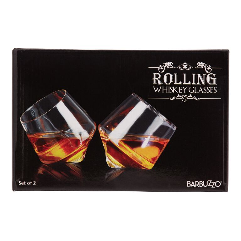 Rolling Base Whisky Glasses 2 Pack image number 2