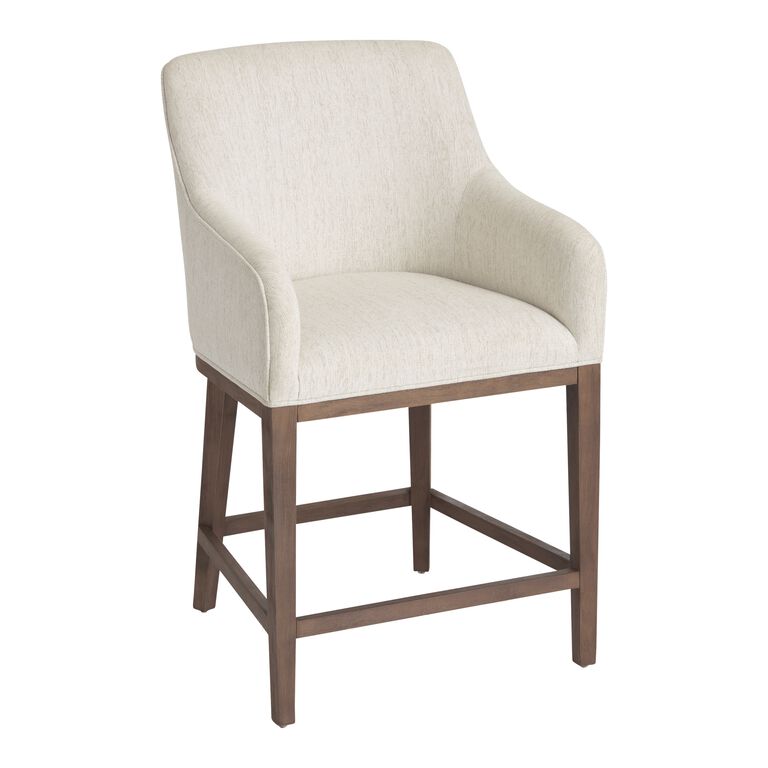 Arden Natural Upholstered Counter Stool image number 1
