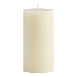 3x6 Ivory Unscented Pillar Candle