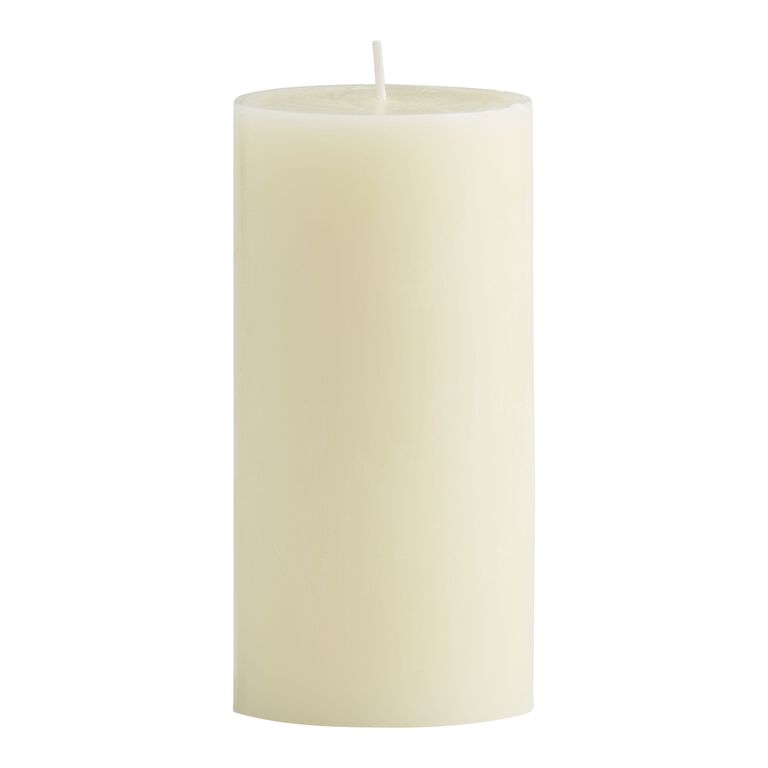 3x6 Ivory Unscented Pillar Candle image number 1