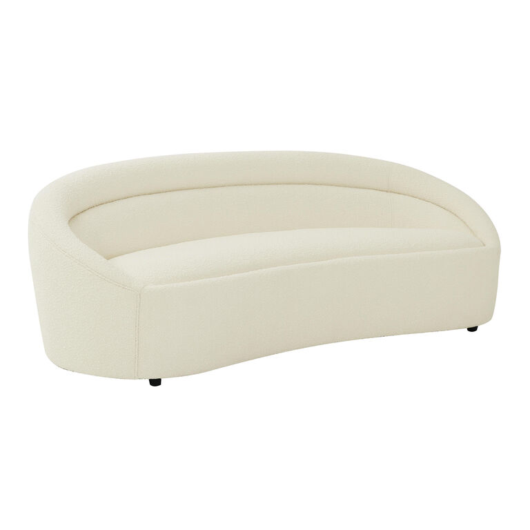 Keswick Cream Boucle Curved Sofa image number 1