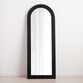 Black Carved Wood Arch Leaning Full Length Mirror image number 0