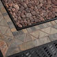 La Serena Square Slate Tile and Steel Gas Fire Pit Table image number 4