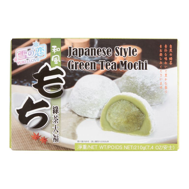 Yuki & Love Green Tea Mochi Set of 4 image number 1
