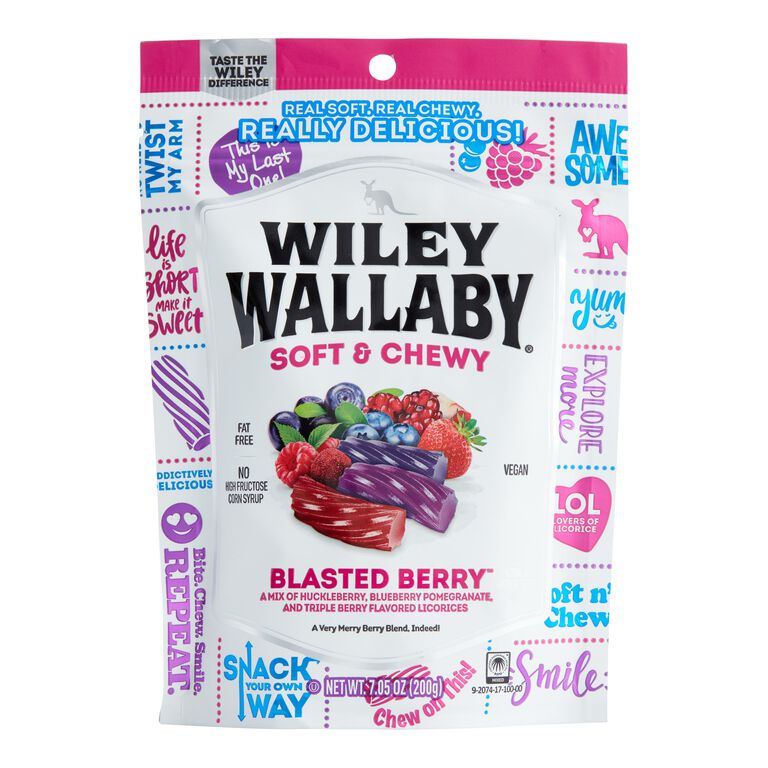 Wiley Wallaby Blasted Berry Soft Licorice Set Of 4 image number 1