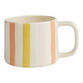 Blush And Peach Brushstroke Stripe Hand Painted Ceramic Mug image number 0