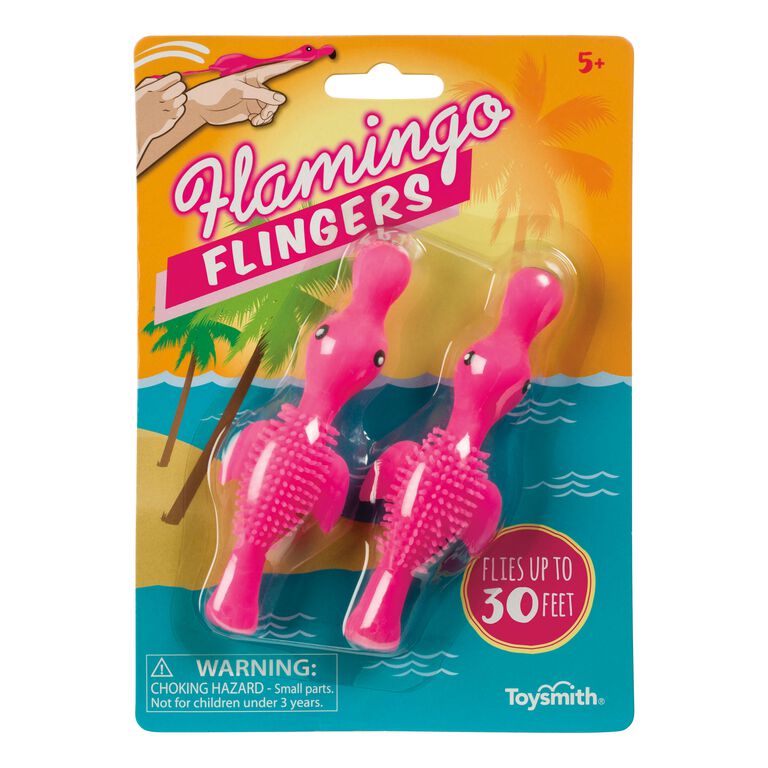 2 Pack Toysmith Flamingo Flingers Set of 2 image number 1