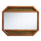Alina Gold Clad Metal and Wood Wall Mirror image number 0