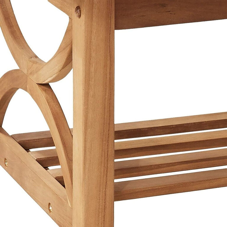 Mendocino Teak Wood 5 Piece Outdoor Furniture Set image number 3