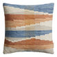 Orange and Blue Chindi Indoor Outdoor Throw Pillow image number 0