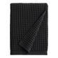 Black Waffle Weave Cotton Towel Collection image number 2