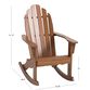 Slatted Wood Adirondack Rocking Chair image number 3