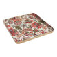 Square Large Metal Floral Hand Painted Serving Tray image number 0