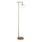 Rossi Metal And Seeded Glass Floor Lamp image number 0