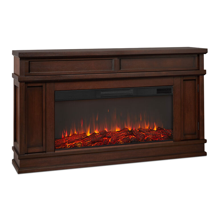Rime Wood Electric Fireplace Media Stand image number 1