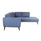 Campbell Indigo Blue Right Facing 2 Piece Sectional Sofa image number 2