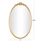 Oval Gold Metal Vintage Style Filigree Wall Mirror image number 5