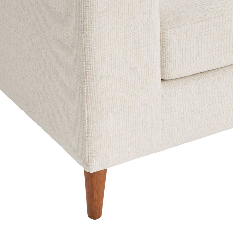 Camile Ivory Right Facing Sectional Sofa image number 4