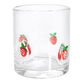 Strawberry Inlay Double Old Fashioned Glass