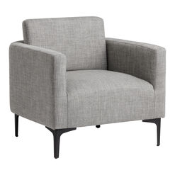 Mona Gray Low Back Upholstered Chair