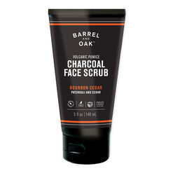 Barrel and Oak Men's Bourbon Cedar Charcoal Face Scrub