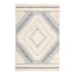 Hilo Gray and Cream Geometric Indoor Outdoor Rug image number 0