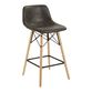 Allen Faux Leather Low Back Counter Stool Set of 2 image number 0