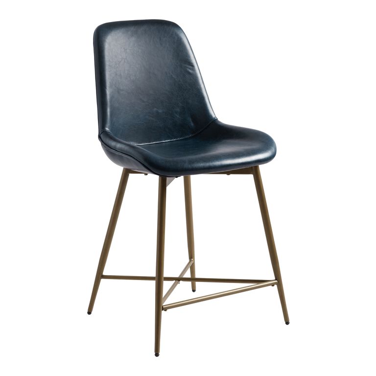 Tyler Bi Cast Leather Molded Counter Stool image number 1