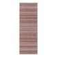 Lucca Copper And White Geometric Stripe Indoor Outdoor Rug image number 1