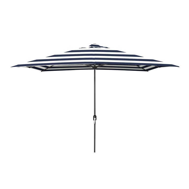 Rectangular Striped Patio Umbrella image number 1