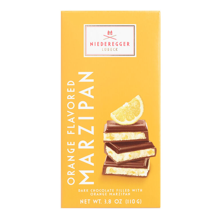 Niederegger Orange Marzipan Dark Chocolate Bar image number 1