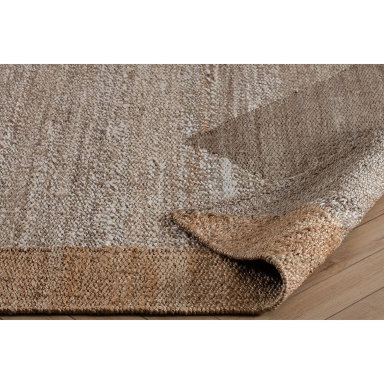 Eden Natural and Tan Woven Jute Area Rug image number 4