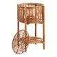 Cory Rattan 2 Tier Basket Stand With Lid image number 2