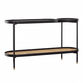 Bulmer Black Wood And Rattan Multi Surface Console Table image number 0