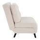 Henderson Off White Faux Sherpa Sleeper Chair image number 2