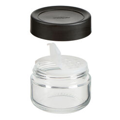 Mini Glass Stackable Spice Jar with Shaker Insert Set of 2