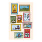 Buen Dia California City Stamps Wall Art Print image number 0