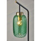 Darcie Emerald Green Glass Cylinder and Brass Task Lamp image number 3