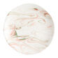 Pink And White Marbled Organic Salad Plate