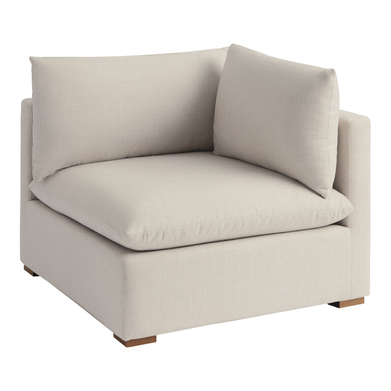 Weston Sand Pillow Top Modular Sectional Corner End Chair image number 4