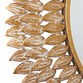 Gold Metal Layered Leaf Wall Mirror image number 3