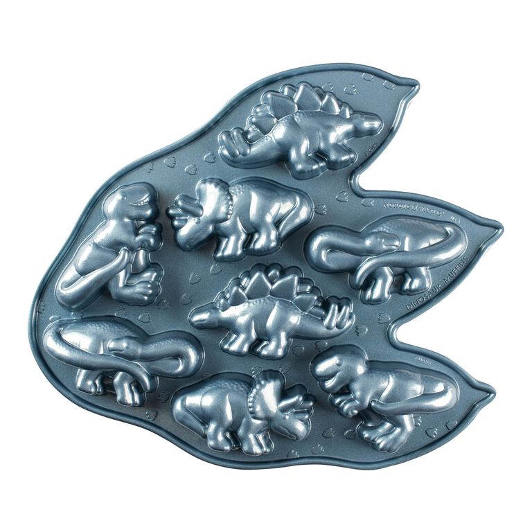 Nordic Ware Nonstick Aluminum 8c Dinosaur Cakelet Pan image number 1
