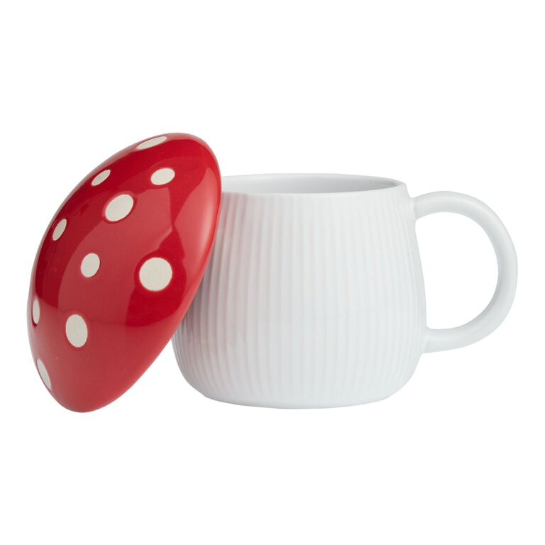 Mushroom Lidded Ceramic Mug image number 3