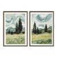 Swirling Scene By Marian Parsons Canvas Wall Art 2 Piece image number 0