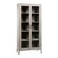 Besson Graywash Acacia Wood and Glass Display Cabinet image number 0
