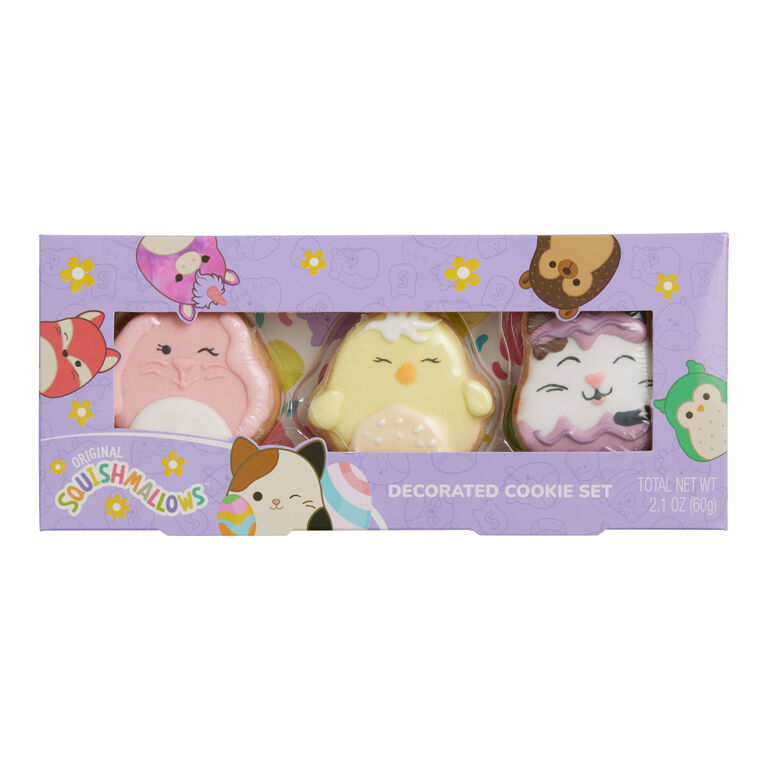 Squishmallows Decorated Butter Cookies 3 Count image number 1