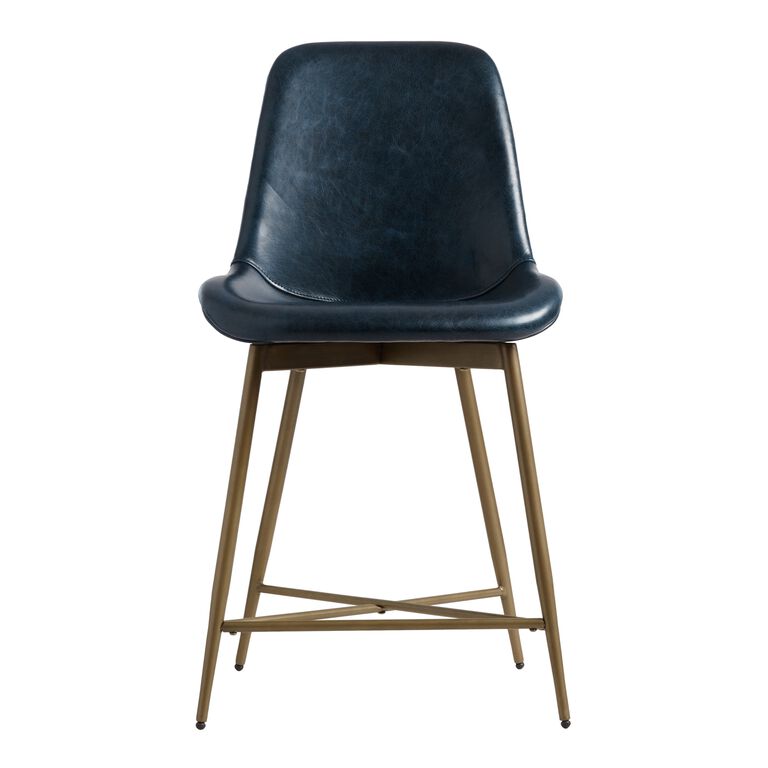 Tyler Bi Cast Leather Molded Counter Stool image number 2